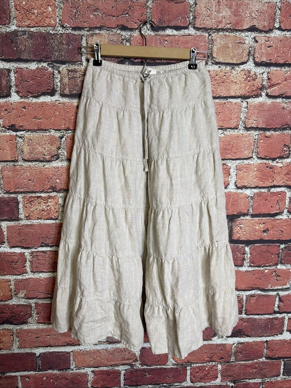 Aritzia Wilfred Bouquet Linen Maxi Skirt Limited Edition Undyed Ecru Size XS
